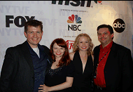 (from left) Marc Collins, Martti Nelson, Kim Roberts and Cameron Roberts at the NYTVF Awards Ceremony